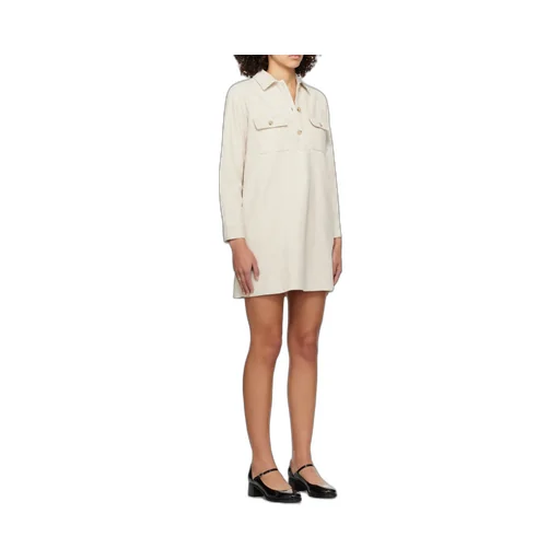 Lapel Long-Sleeved Dress
