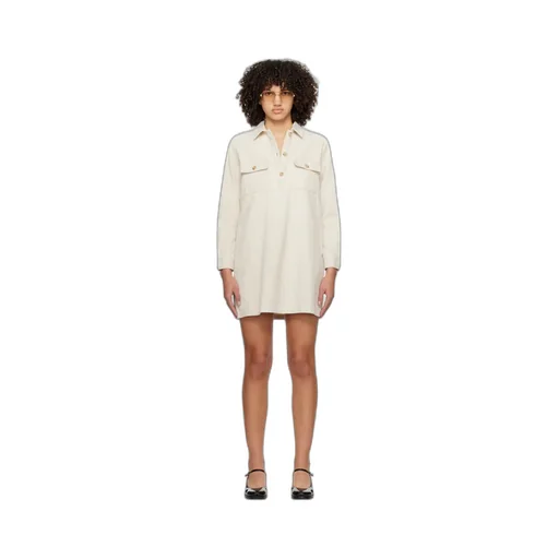Lapel Long-Sleeved Dress