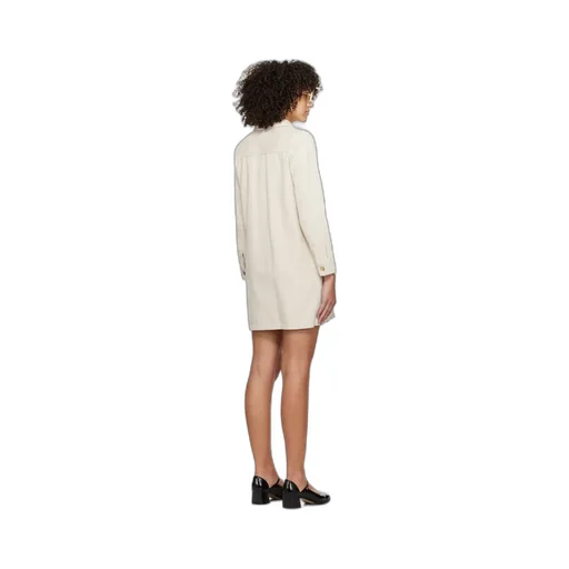 Lapel Long-Sleeved Dress