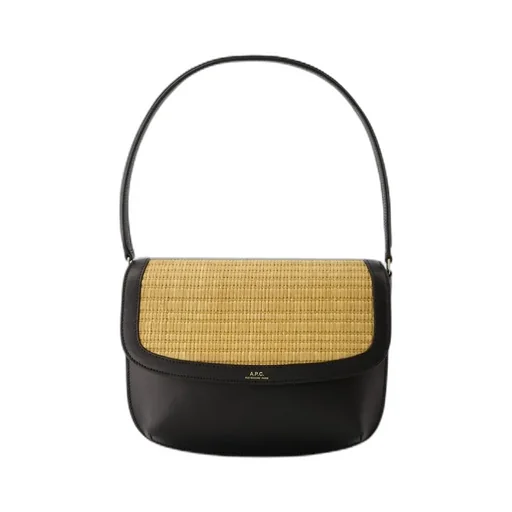 Sarah Logo Printed Foldover Top Shoulder Bag