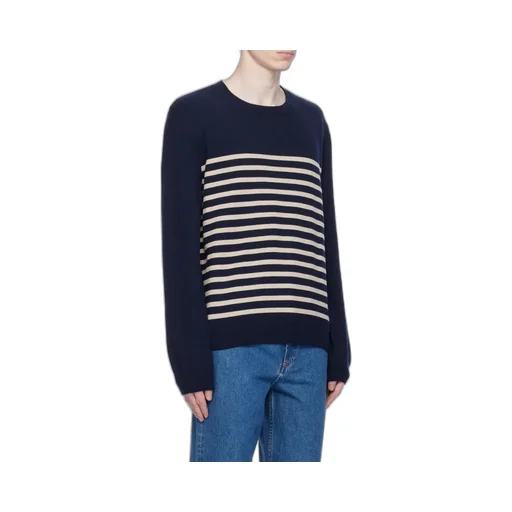 Mattew Striped Crewneck Knitted Sweatshirt