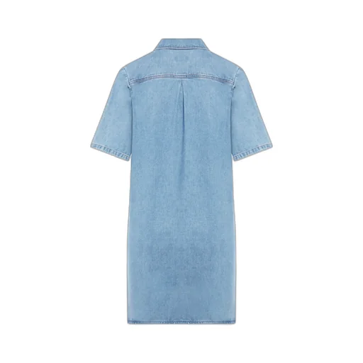 Classic Collar Denim Minidress