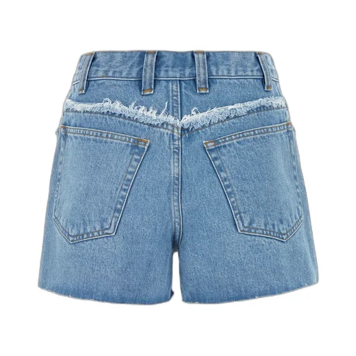 Frayed Edge Denim Shorts