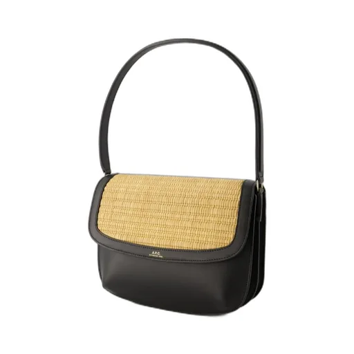 Sarah Logo Printed Foldover Top Shoulder Bag