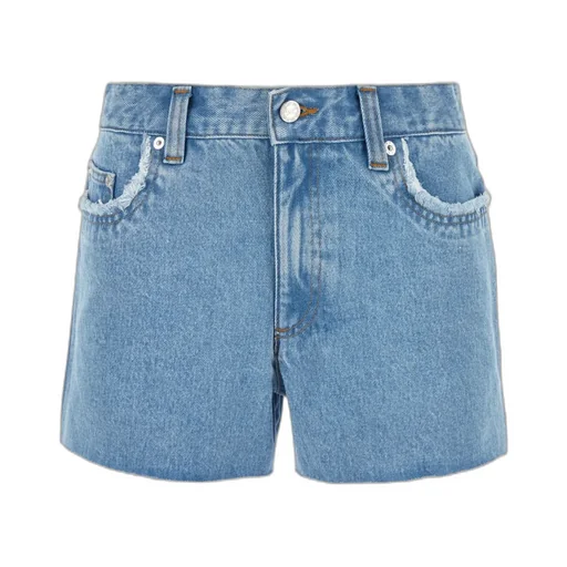 Frayed Edge Denim Shorts
