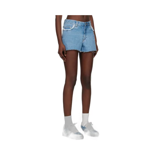 Frayed Edge Denim Shorts
