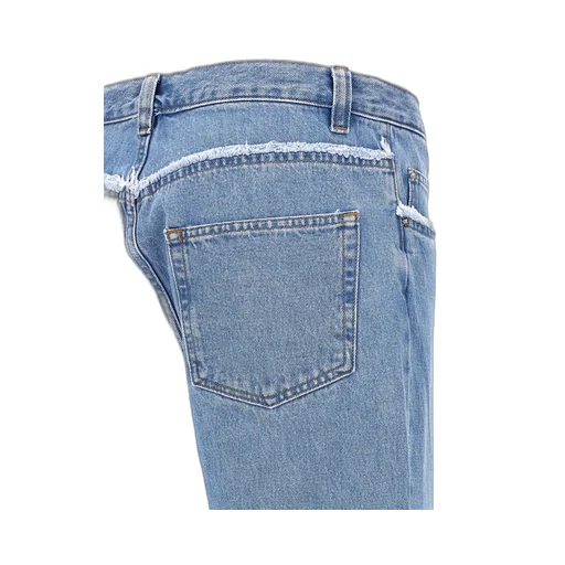 Relaxed Raw Edge Jeans