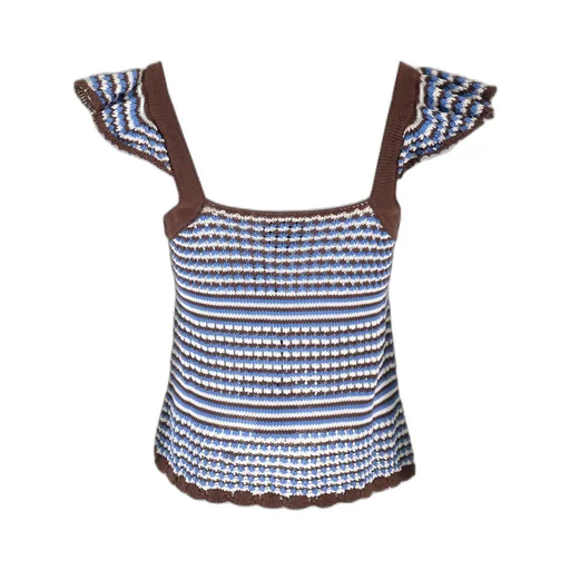 Striped Crochet Top