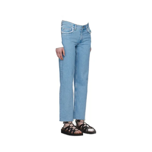Relaxed Raw Edge Jeans