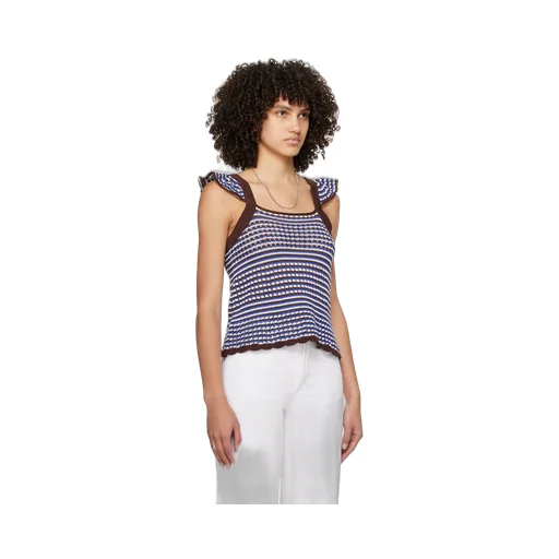 Striped Crochet Top