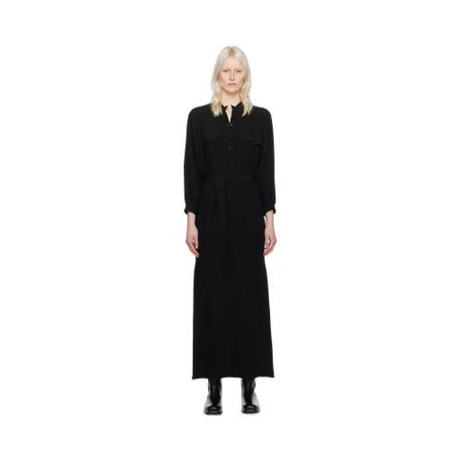 Seersucker Maxi Shirt Dress