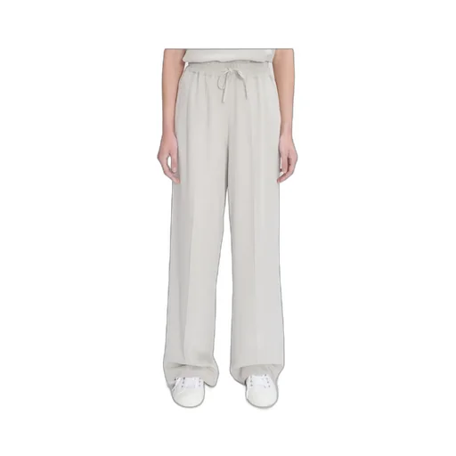 Carlota Drawstring Straight-Leg Trousers
