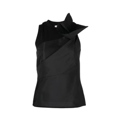 Asymmetric Detailed Sleeveless Top