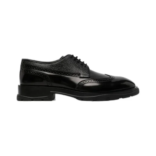 Round Toe Lace-Up Business Shoes