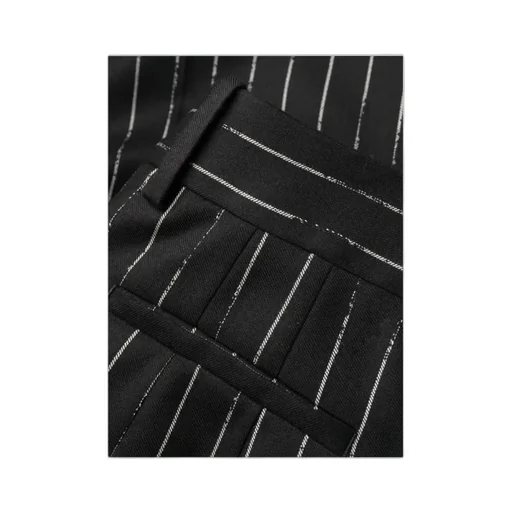 Striped Straight-Leg Pants