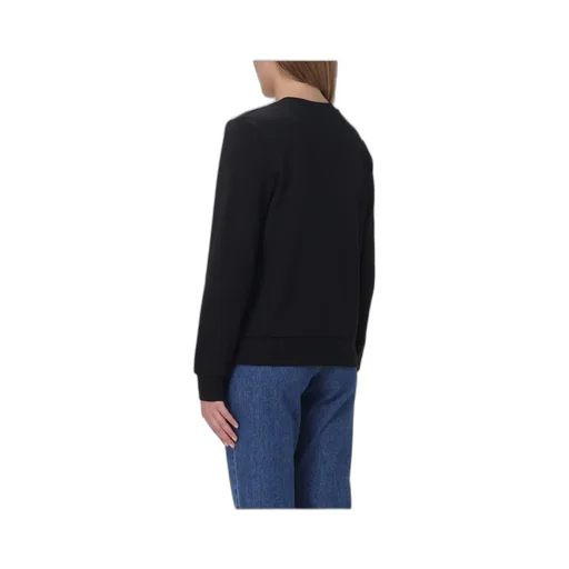Flocked Logo Crewneck Sweatshirt