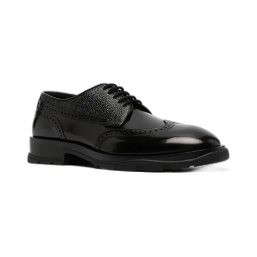 Round Toe Lace-Up Business Shoes