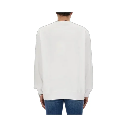 Skull-Printed Crewneck Sweatshirt