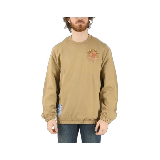Patch-Detail Crew Neck Sweatshirt