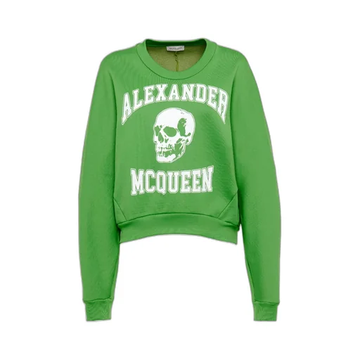 Varsiity Skull Printed Crewneck Sweatshirt