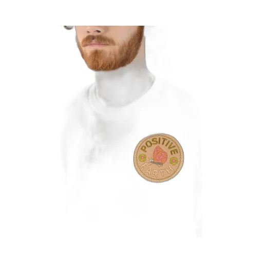 Patch-Detail Crew Neck Sweatshirt
