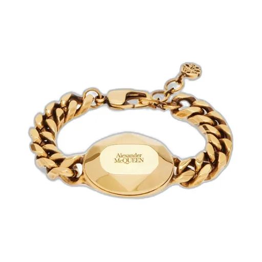 Logo Engraved Charm Bracelet