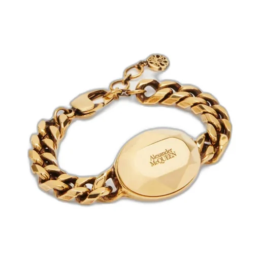Logo Engraved Charm Bracelet