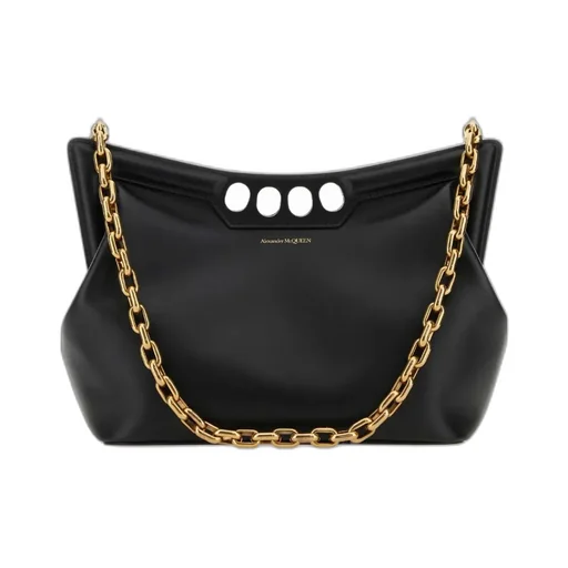 Logo Detailed Chained Shoulder Bag