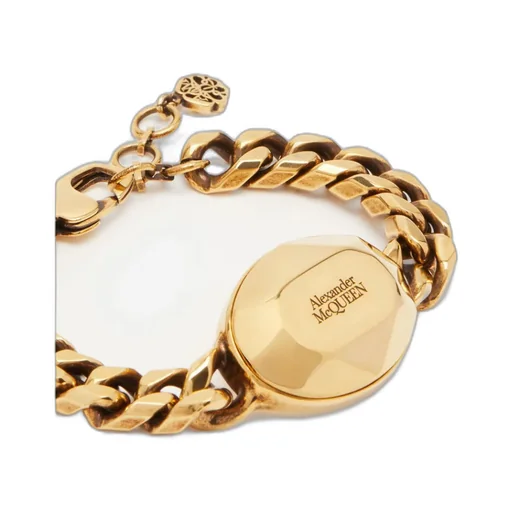 Logo Engraved Charm Bracelet