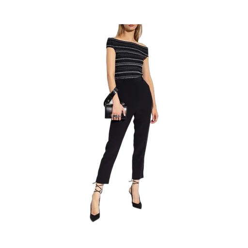 Graphic Printed Denuded Shoulders Top