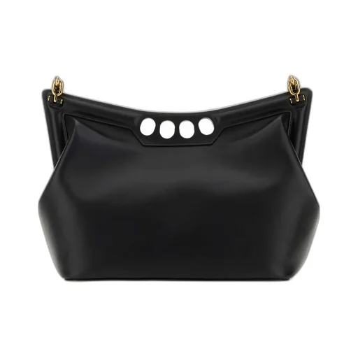 Logo Detailed Chained Shoulder Bag