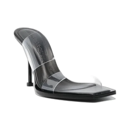 Open-Toe Leather 100Mm Mules