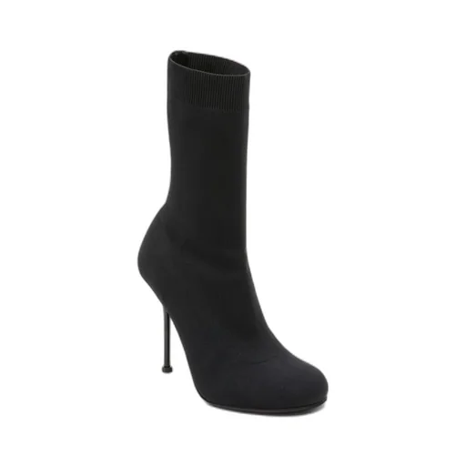Pull-On Rib-Knit Boots