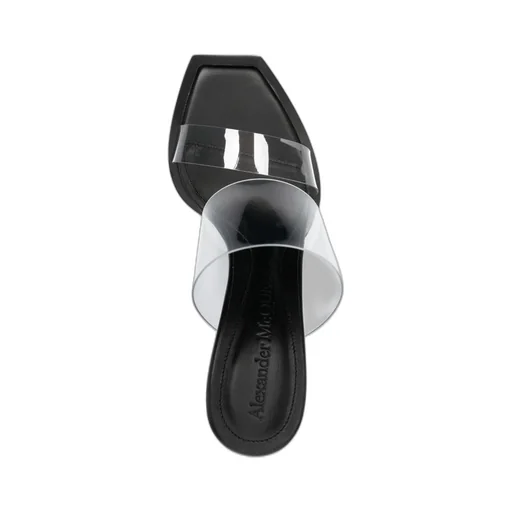 Open-Toe Leather 100Mm Mules