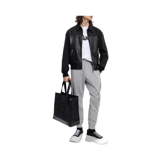 Contrasted Bomber Jacket