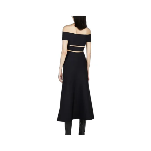 Off-Shoulder A-Line Midi Dress