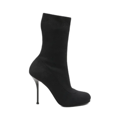 Pull-On Rib-Knit Boots