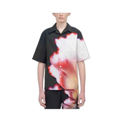 Floral Printed Short-Sleeved Shirt