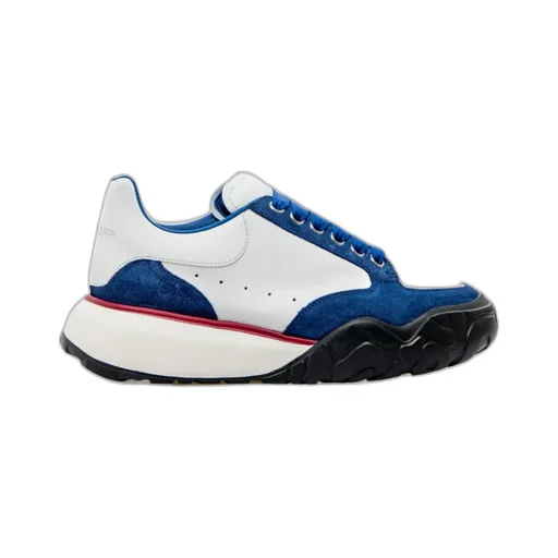 Oversized Panelled Lace-Up Sneakers