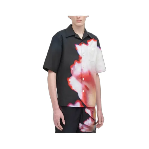 Floral Printed Short-Sleeved Shirt
