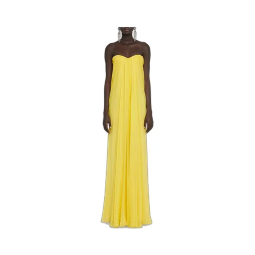 Draped Strapless Dress