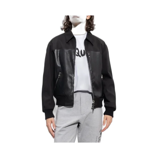 Contrasted Bomber Jacket