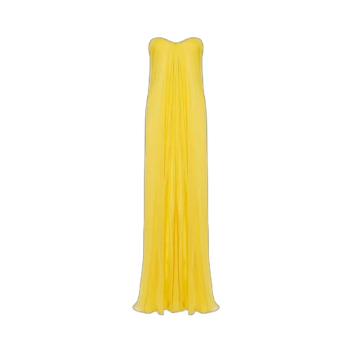 Draped Strapless Dress