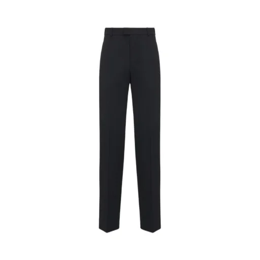 Straight-Leg Wool Trousers
