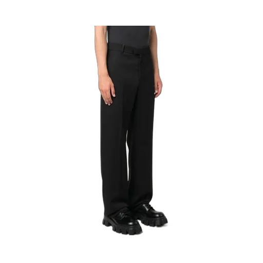 Straight-Leg Wool Trousers