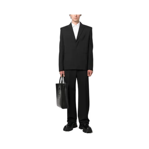 Straight-Leg Wool Trousers