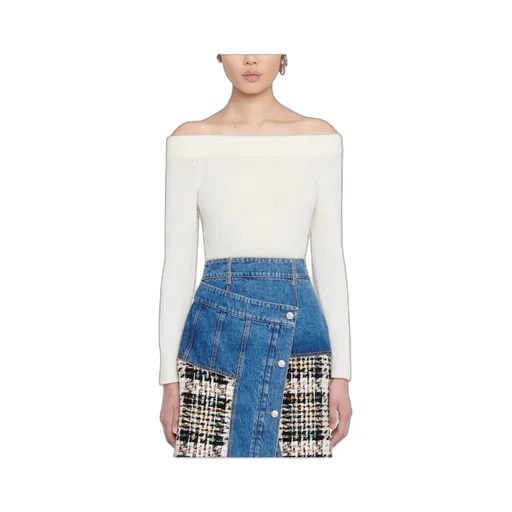 Off-Shoulder Long-Sleeved Jumper