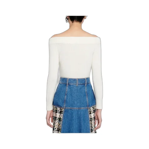 Off-Shoulder Long-Sleeved Jumper