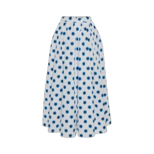 All-Over Floral Printed Midi Skirt
