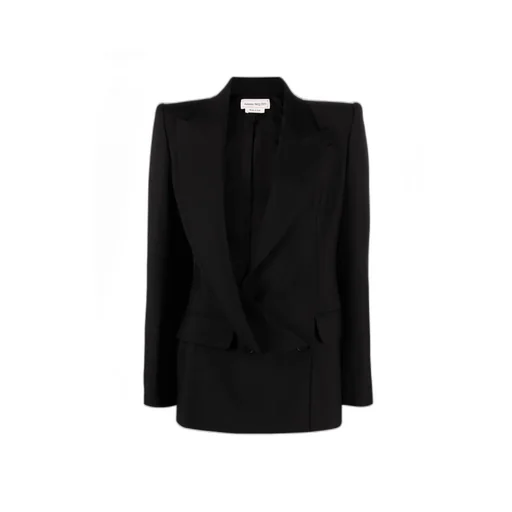 Asymmetric Double-Breasted Tailored Blazer
